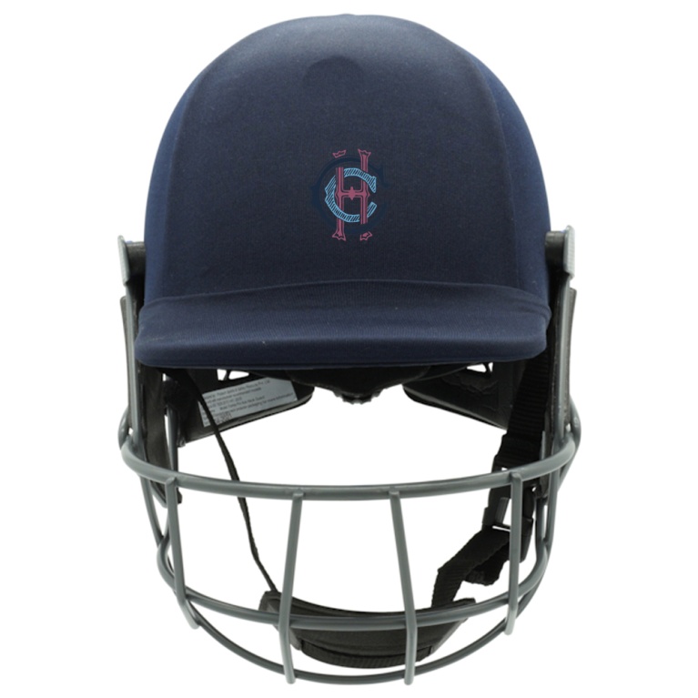 Hampstead CC - Forma Cricket Helmet - Pro Axis- Steel Grill - Navy