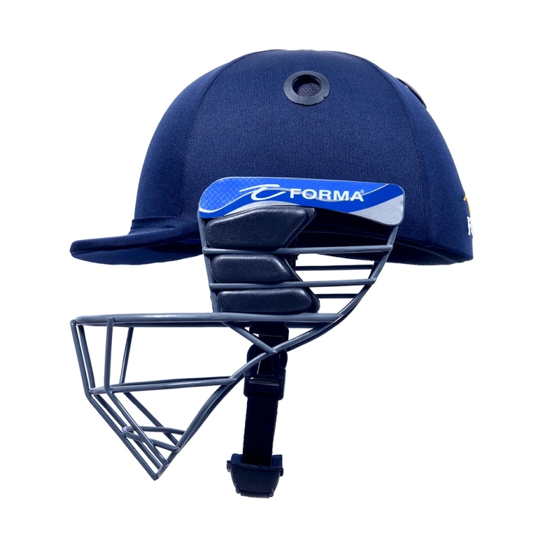 Hampstead CC - Forma Cricket Helmet - Little Master - Titanium Grill - Navy
