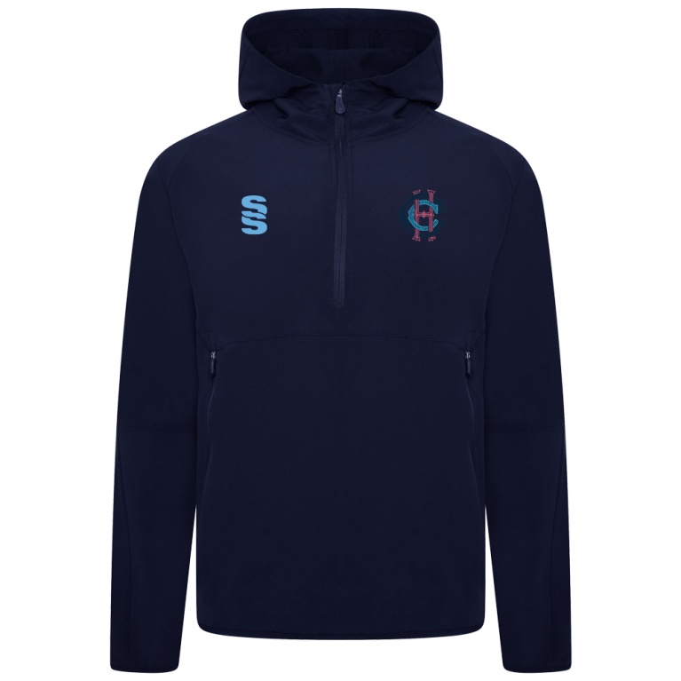 HAMPSTEAD CC - Dual Elite 1/4 Zip Hoody / Rain Jacket : Navy