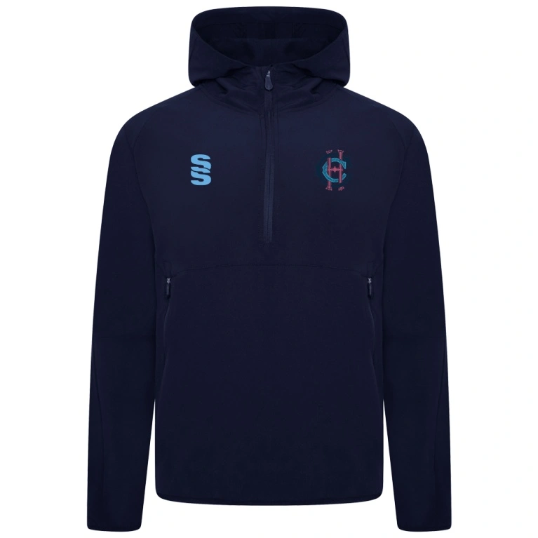 HAMPSTEAD CC - Dual Elite 1/4 Zip Hoody / Rain Jacket : Navy