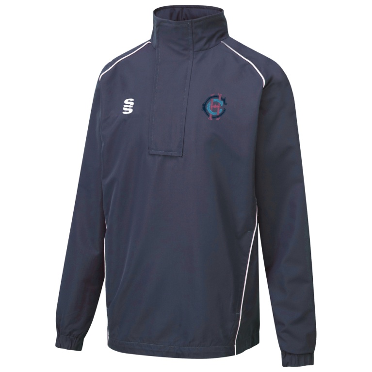 Hampstead CC -   - Dual Curve 1/4 Zip Rain Jacket : Navy