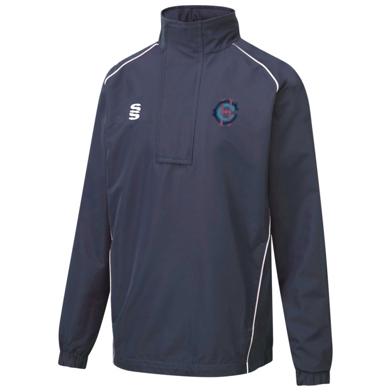 HAMPSTEAD CC - Dual Curve 1/4 Zip Rain Jacket : Navy